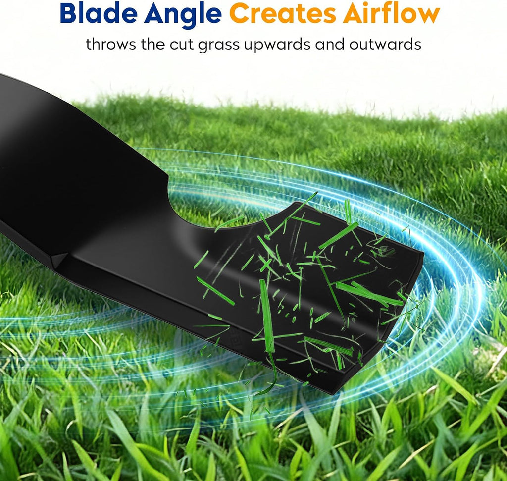 Aeagle 42 Inch High Lift Blade for Ariens Zoom 915159 915161 915171 915233 915323 Gravely ZT 42'' Deck Zero Turn Lawn Mower Replace 04265400 1134-9210-01, 3 Pack (Black)