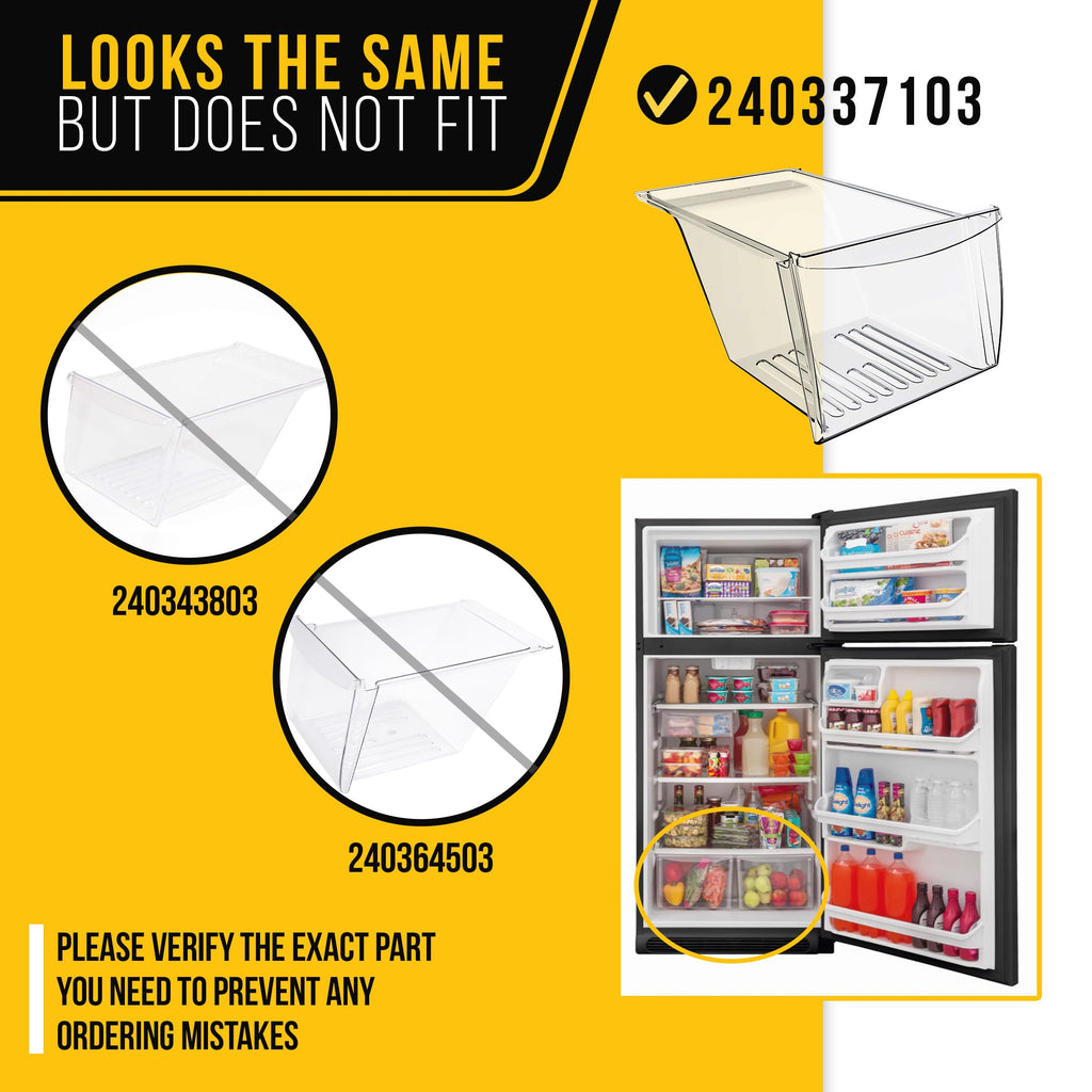 Refrigerator Crisper Drawer for Frigidaire FFTR1814TBJ