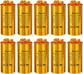 70+7.5 uF ±5% 370/440 VAC CBB65 Round Dual Run Capacitor 10-Pack
