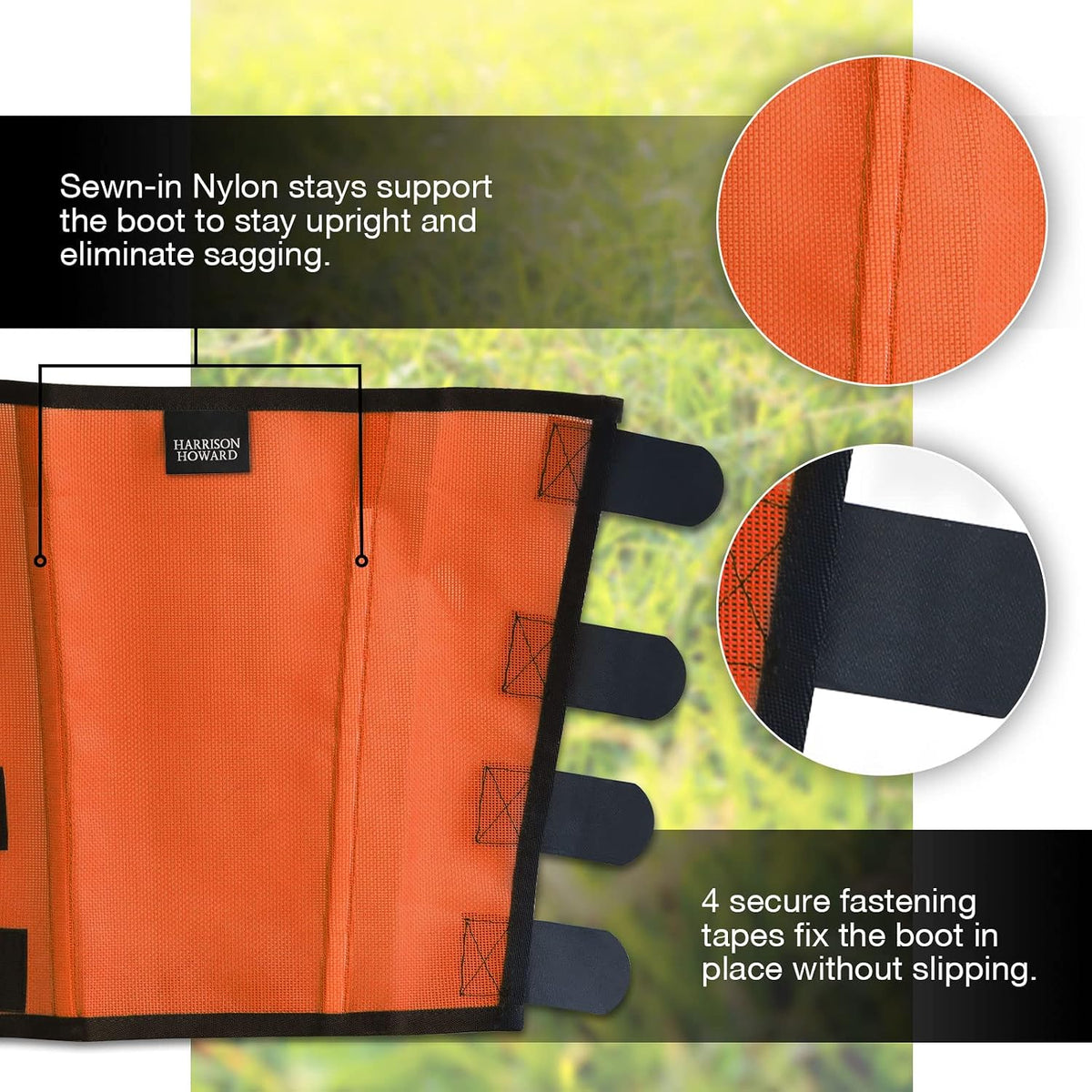 Loose Fitting Fly Boots UV-Protective Extra Tough Mesh Ventilated Four Fasteners Stay-on Design Protect Horse Legs &