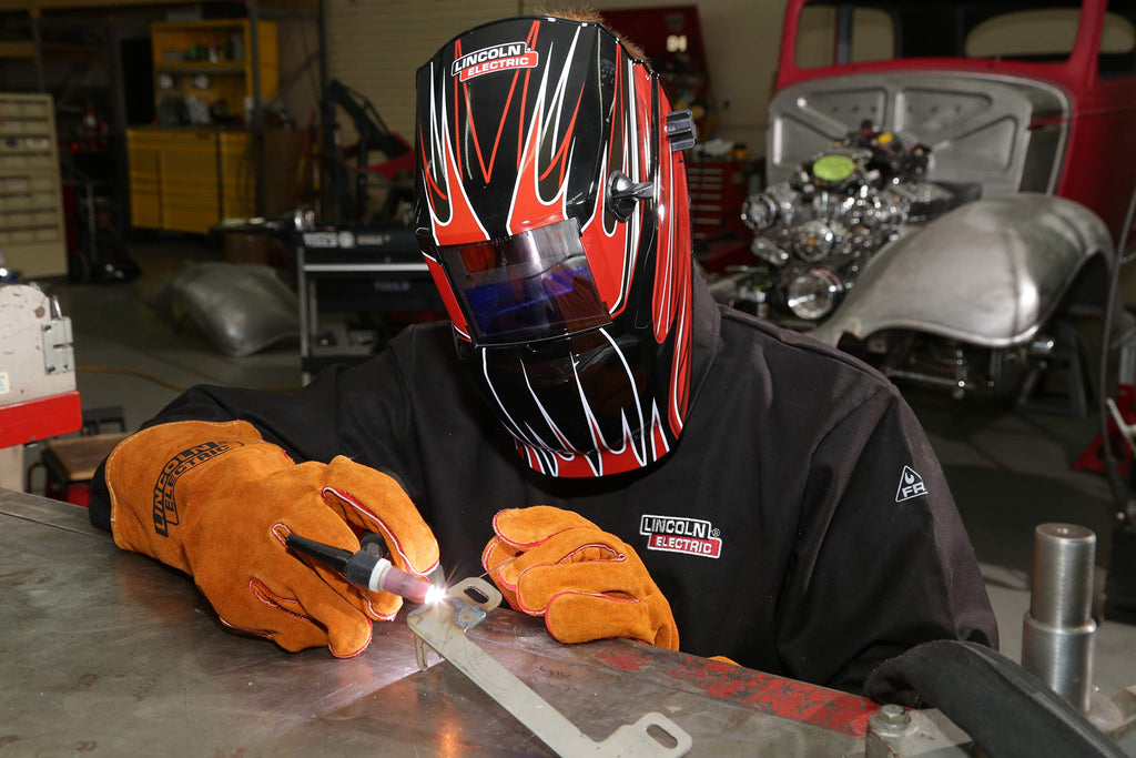 KH808L Black Large Flame-Resistant Cloth Welding Jacket