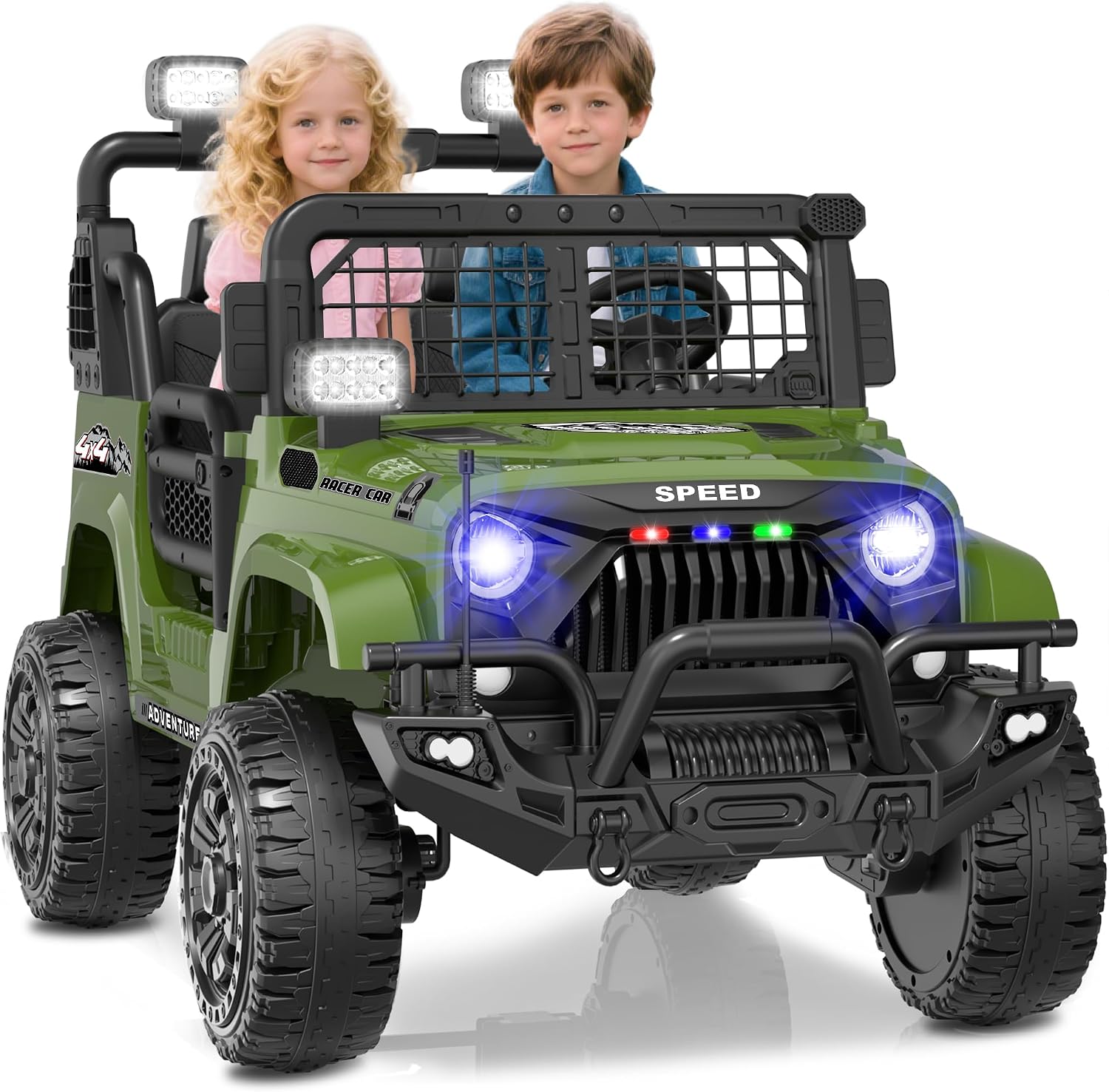 XL 24V Ride on Toys for Big Kids, 2 Seater Electric Car for Kids with Remote Control,800W Motors,21'' Wide