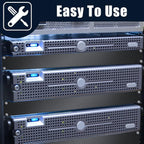 Leinuosen 20 Pcs 1u Blank Rack Panel, 19 Inch Metal Server Filler
