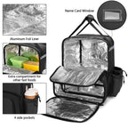 Expandable Food Delivery Backpack with 4 Cups Holder
