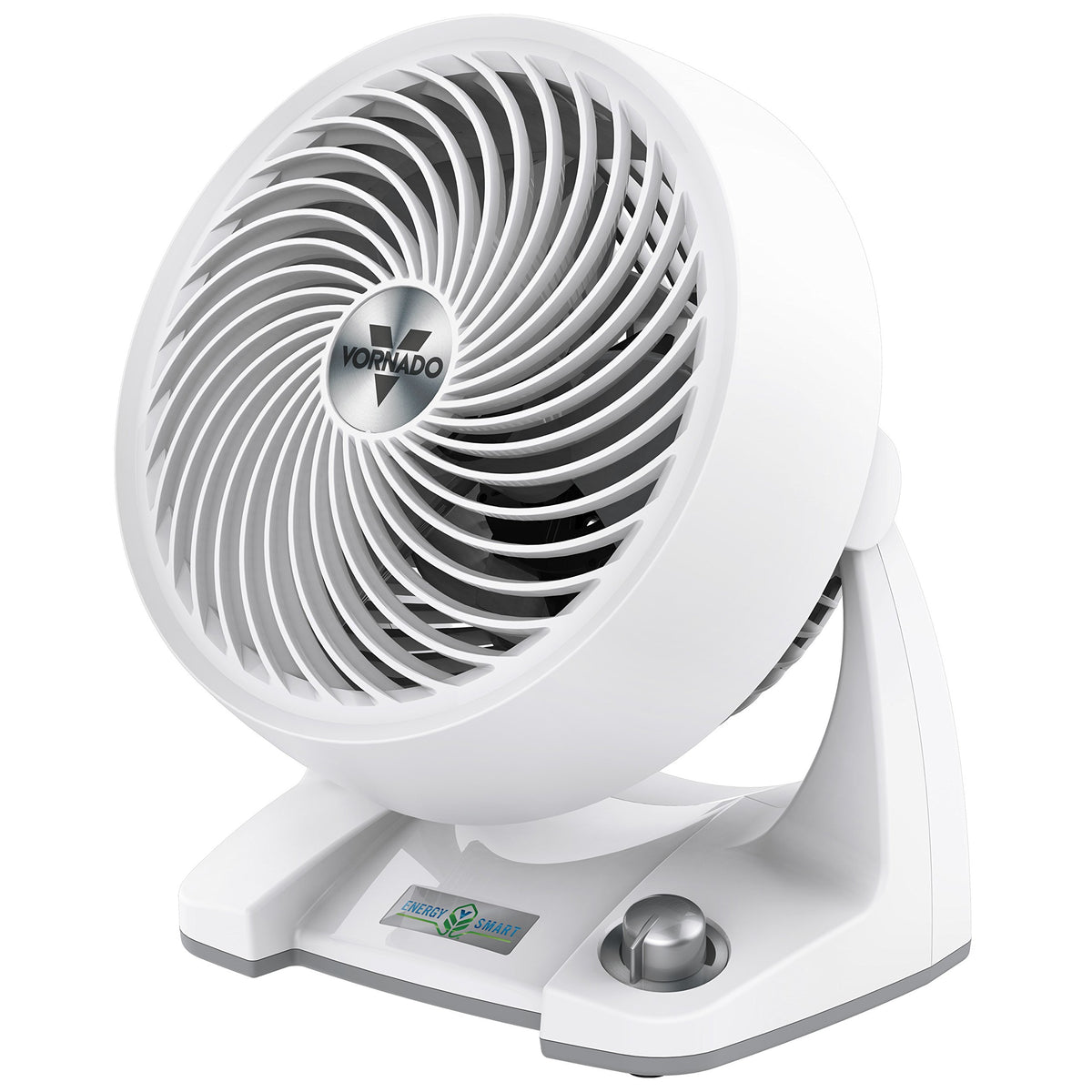 533DC Energy Smart Small Air Circulator Fan with Variable Speed Control, White