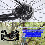 1 Pairs Bike Brakes, Aluminum Alloy Bicycle Disc Brake, Universal Front and Rear Mechanical Disc Brake Calipers Clamp for Folding Bikes, Road Bikes Mountain Bike BMX
