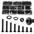 580Pcs UIETUIL M4 Hex Socket Button Head Screws Kit, M4x6-30mm, 10.9
