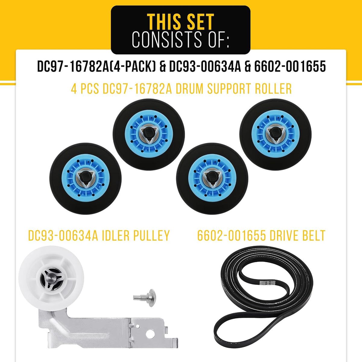 Dryer Repair Kit for Samsung DV5451AEW