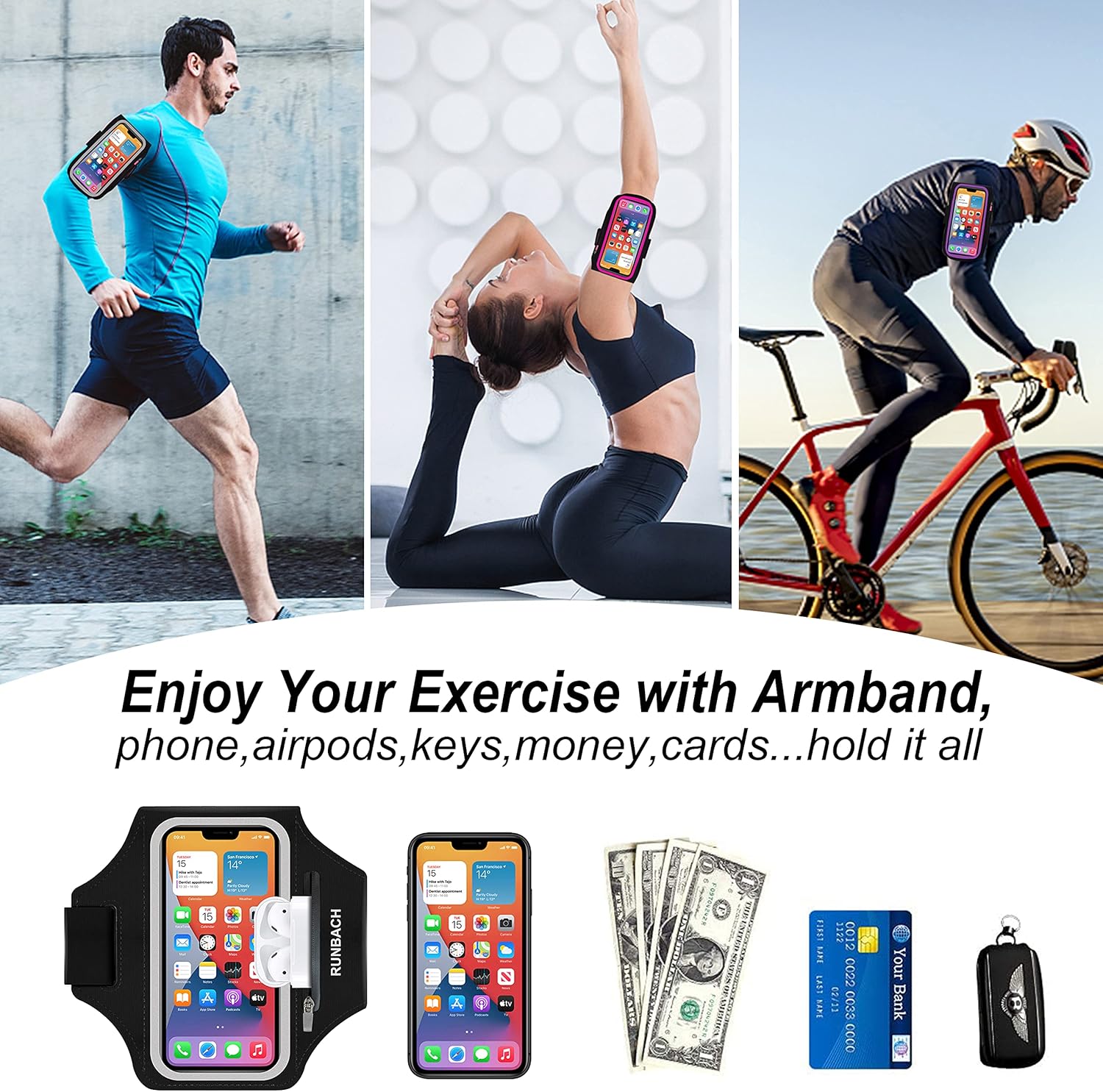 Running Armband for Google Pixel 10/10 Pro XL/9/9 Pro XL/8/8 Pro/7/7a/7 Pro/6/6a/6 Pro/5/5a/4/4a/4XL/3a/3 XL,Water