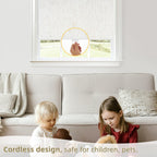 Linen Blackout Roller Shades, Cordless Window Blinds for Home