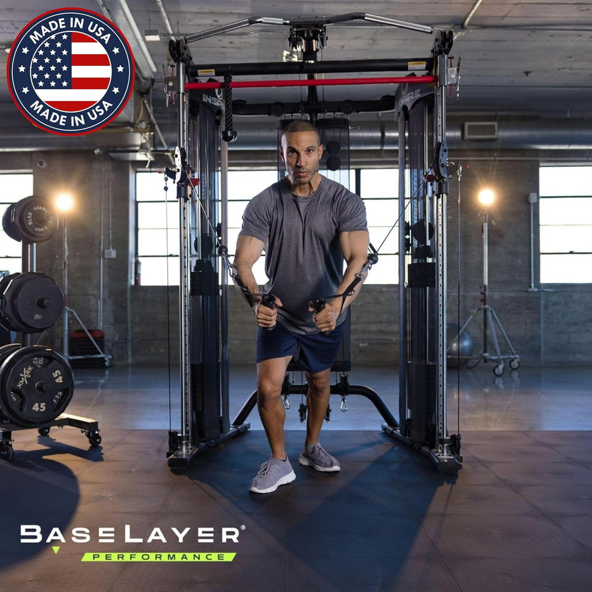 Performance Series Interlocking Floor Tiles - Durable ½ in TPE (Rubber Like, NOT Foam, no Odor) - Gym Flooring for
