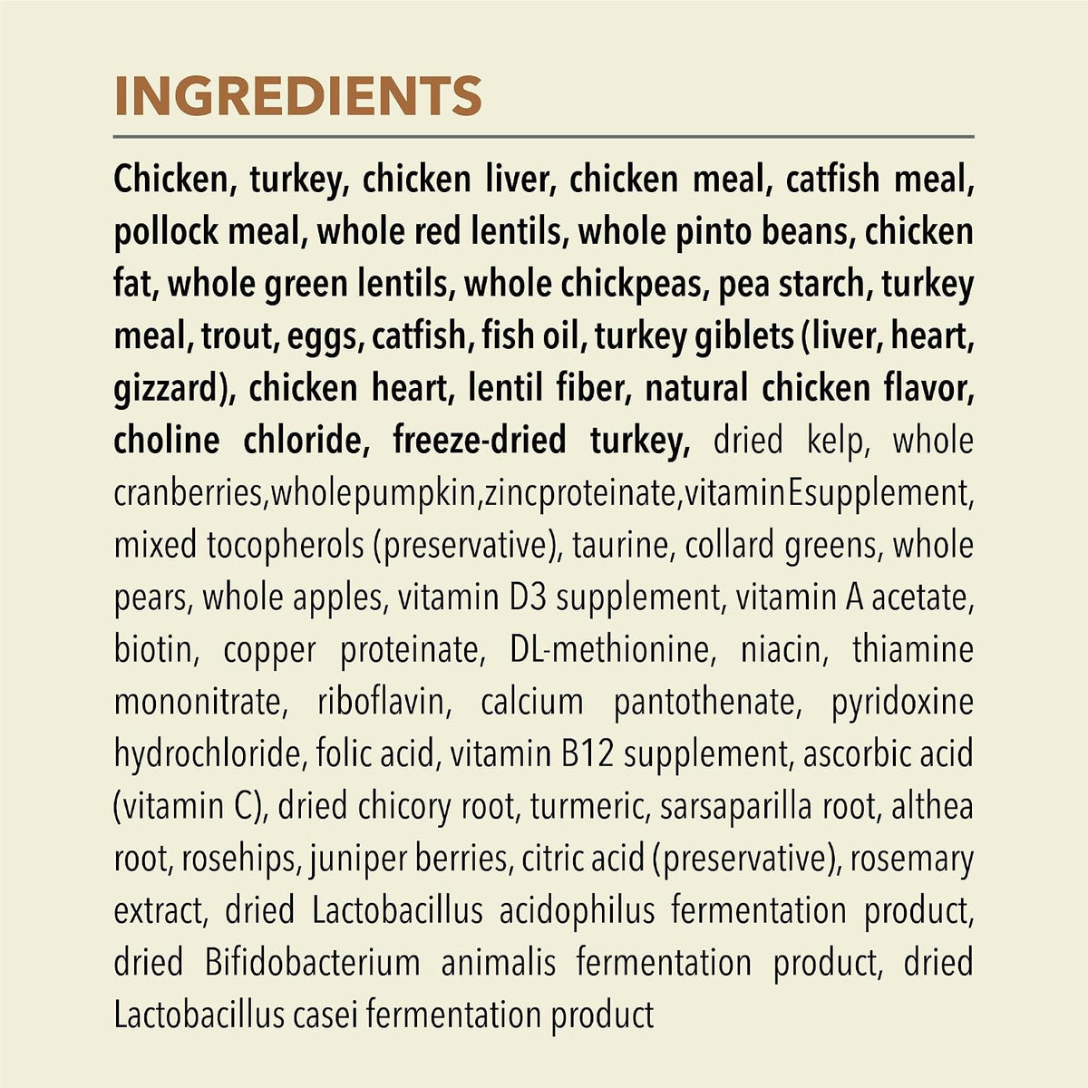 Grain-Free Dry Cat Food Meadowlands Recipe 4lb Bag