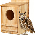 Large Barn Owl House,15.8 * 10.6 * 8.7IN Owl Nesting Box for Outside