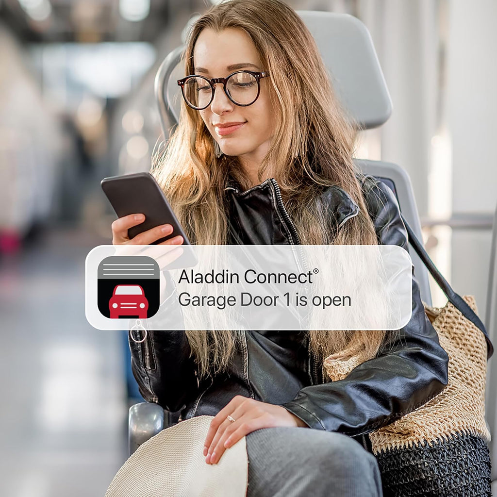 Aladdin Connect Smart Garage Door Controller, Single Door Kit ALKT2-R | Wi-Fi Enabled, App Control, Works with Most