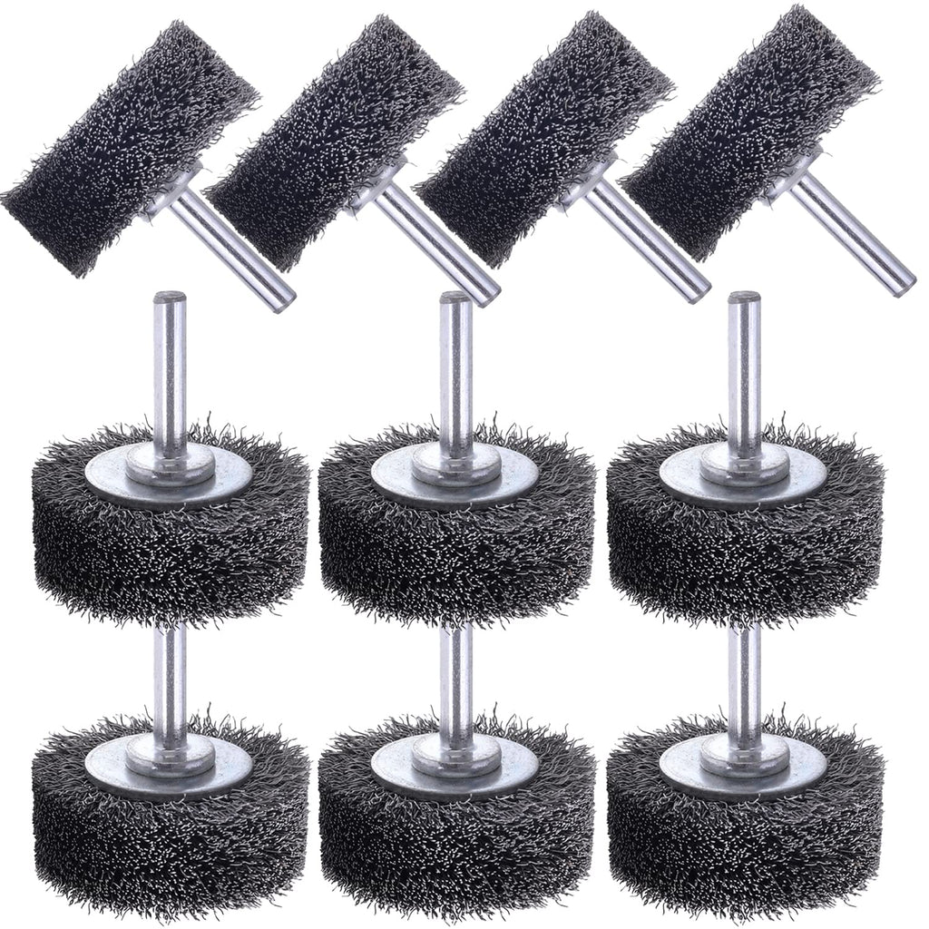 Rocaris 10Pcs 2 Inch Wire Wheel Brush Wire Wheel Brush for Drill Attachment