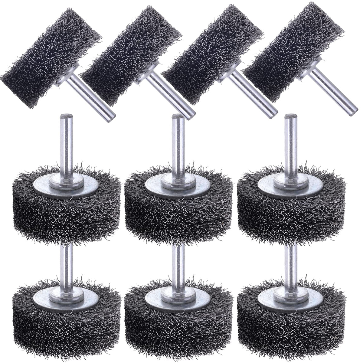 Rocaris 10Pcs 2 Inch Wire Wheel Brush Wire Wheel Brush for Drill Attachment