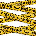 4Pk 3" x118ft Halloween Caution Tape for Haunted House Party
