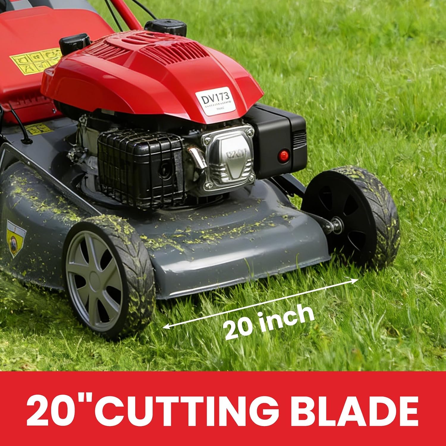 173CC Self Propelled Gas Lawn Mower with Bag[Foldable] - Easy Start, 3 in 1 Multi Functional Gas Powered Push Lawn