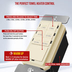 ENERLITES 30-Minute No Neutral Countdown Timer Switch, Light Almond