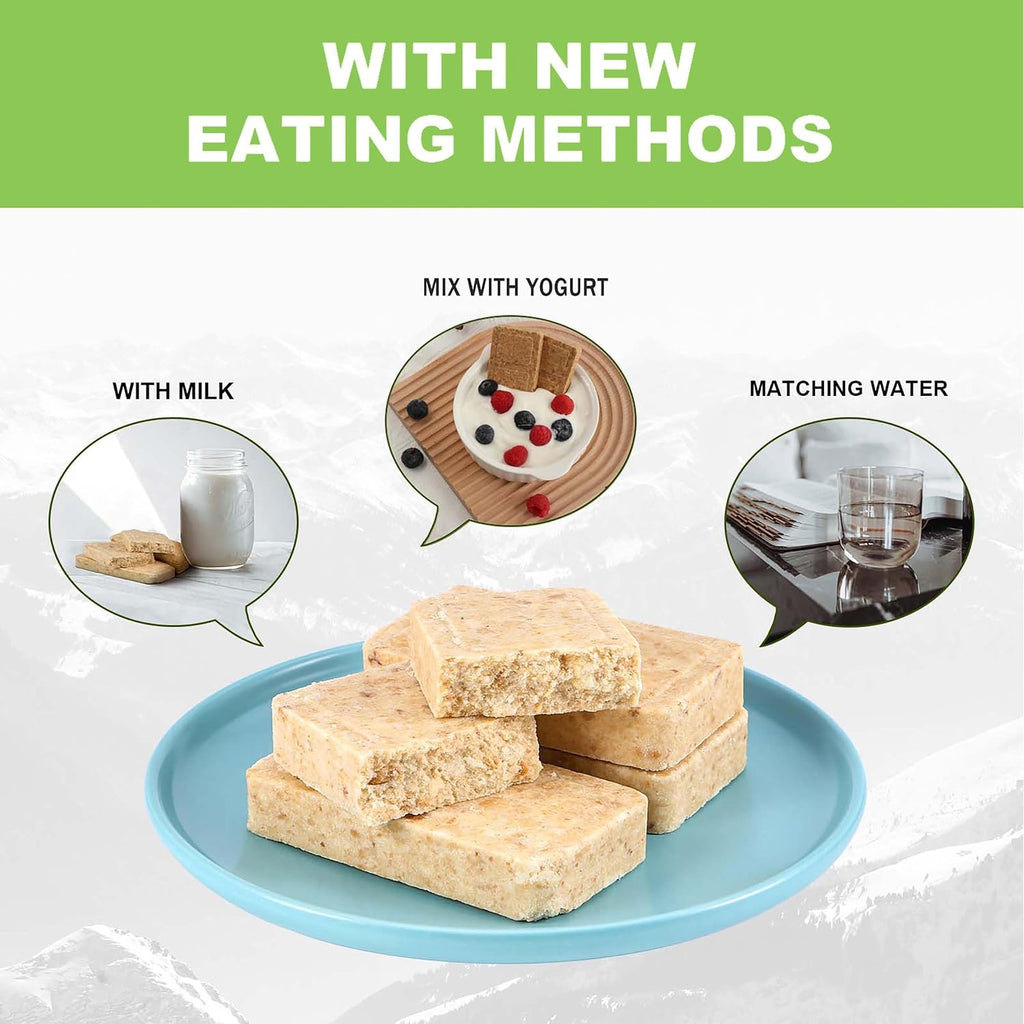 Emergency Food Ration Bars, 1016 Calorie Survival food, 20 Hours Package | Gluten Free Emergency Food Supply, Mre