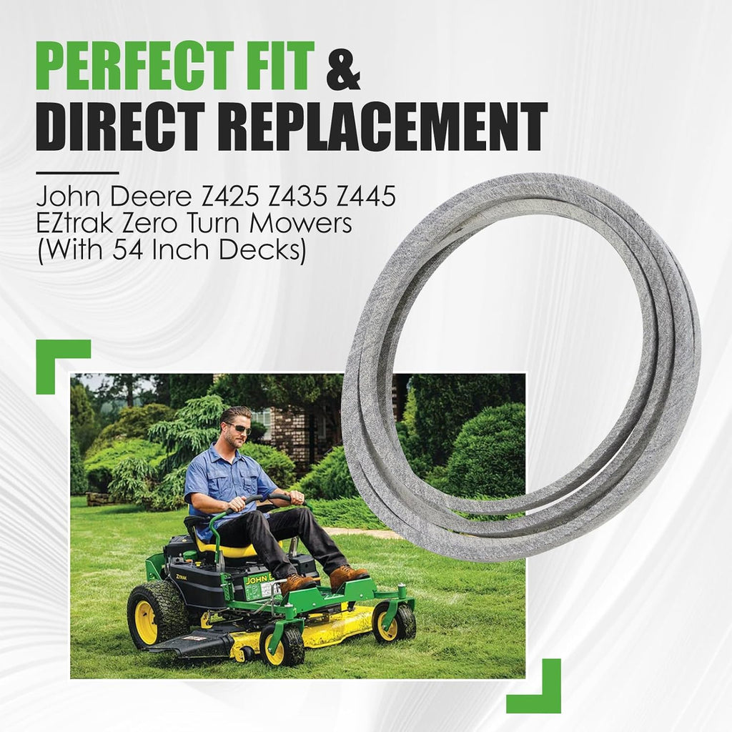 M158131 Mower Deck Belt Fit for John Deere M154296, Aramid Cord