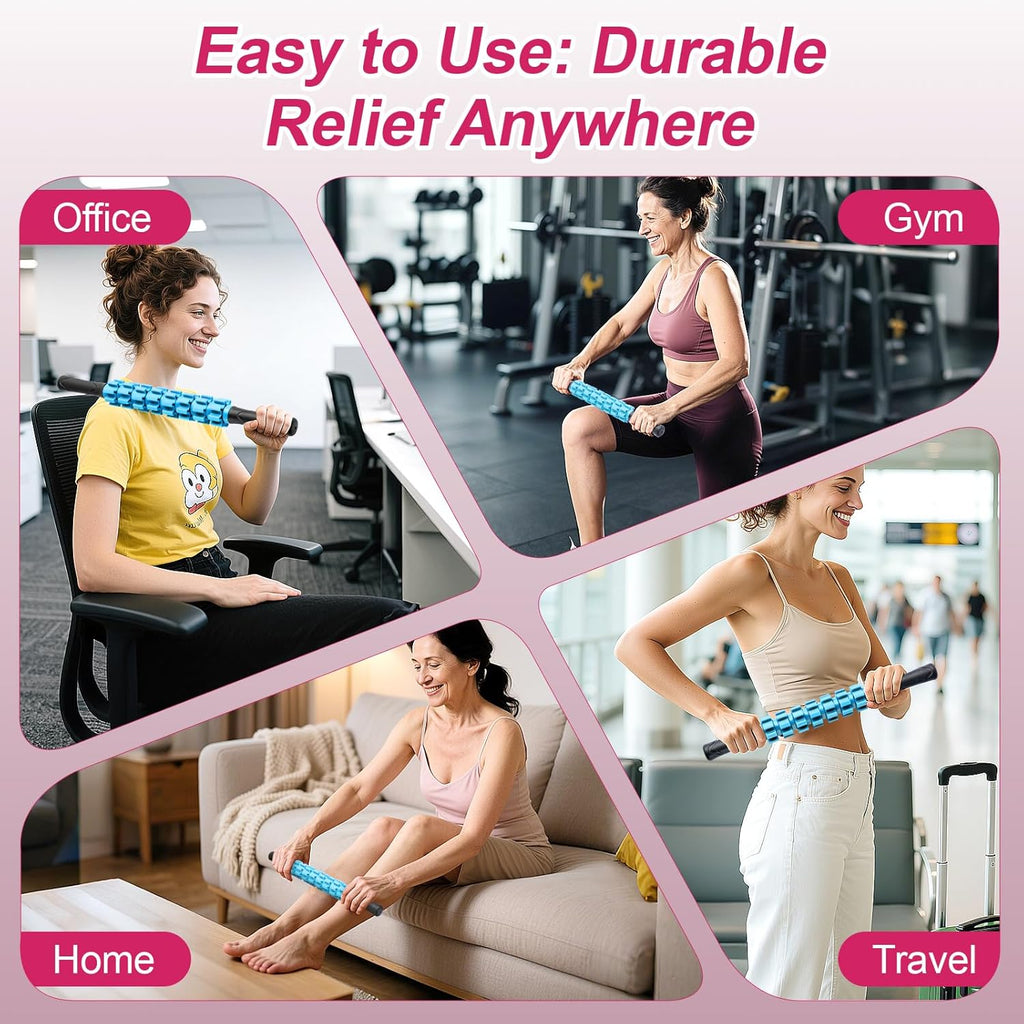 Massage Roller, Muscle Roller Stick, Therapy Roller Stick for Legs, Calf, Thigh, Lipo Roller for Relief Muscles, Deep