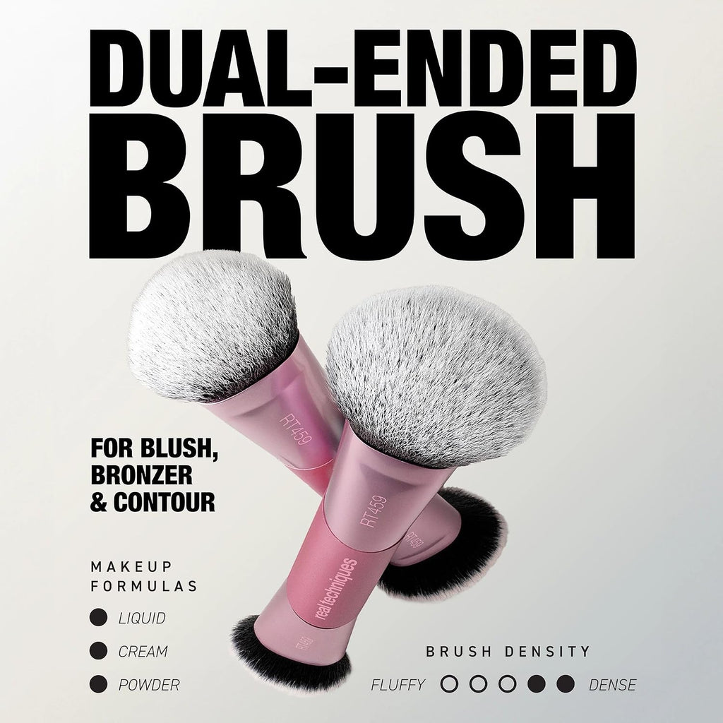 Ultimate Multi Tasker Brush, Makeup Brush for Foundation | Airbrushed finish, dual-ended bronzer brush and blush