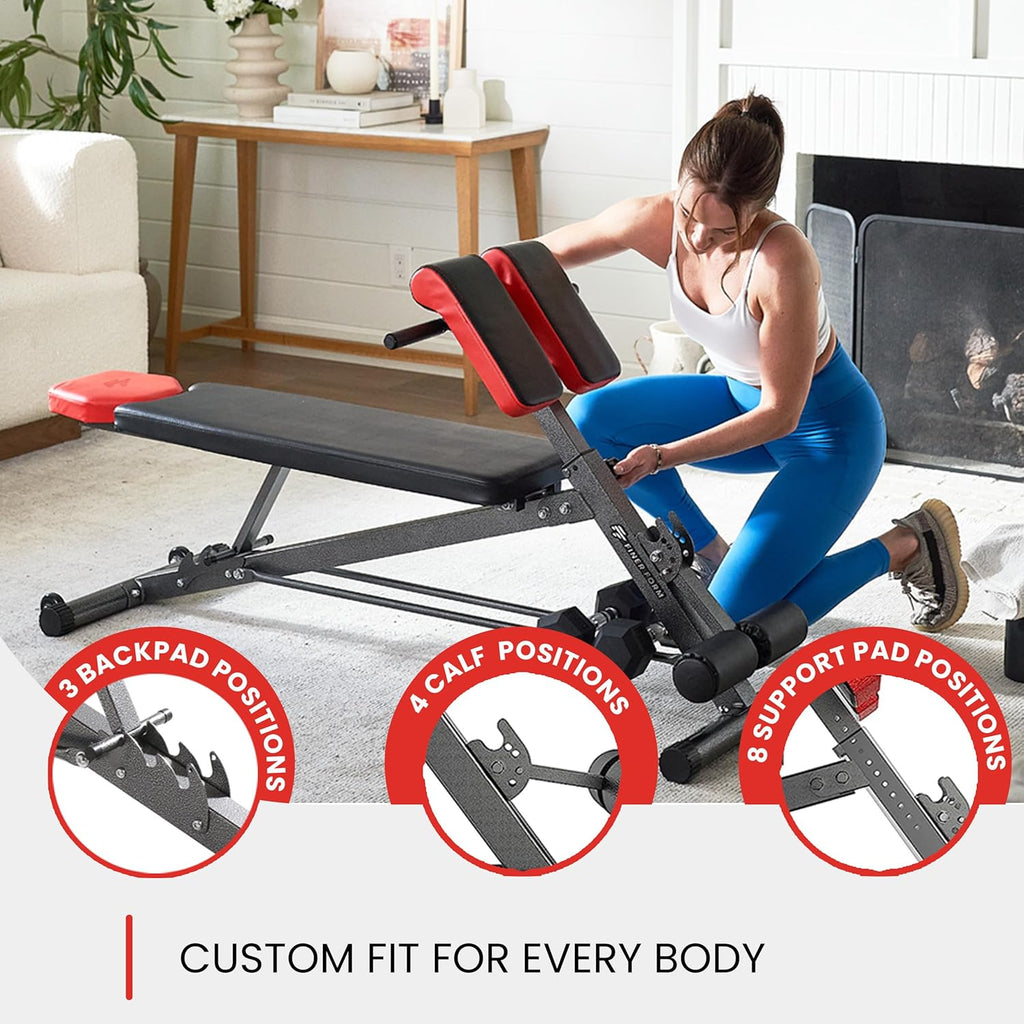 Multi-Functional Weight Bench for Full All-in-One Body Workout – Adjustable Workout Bench Press for Home Gym, Fitness