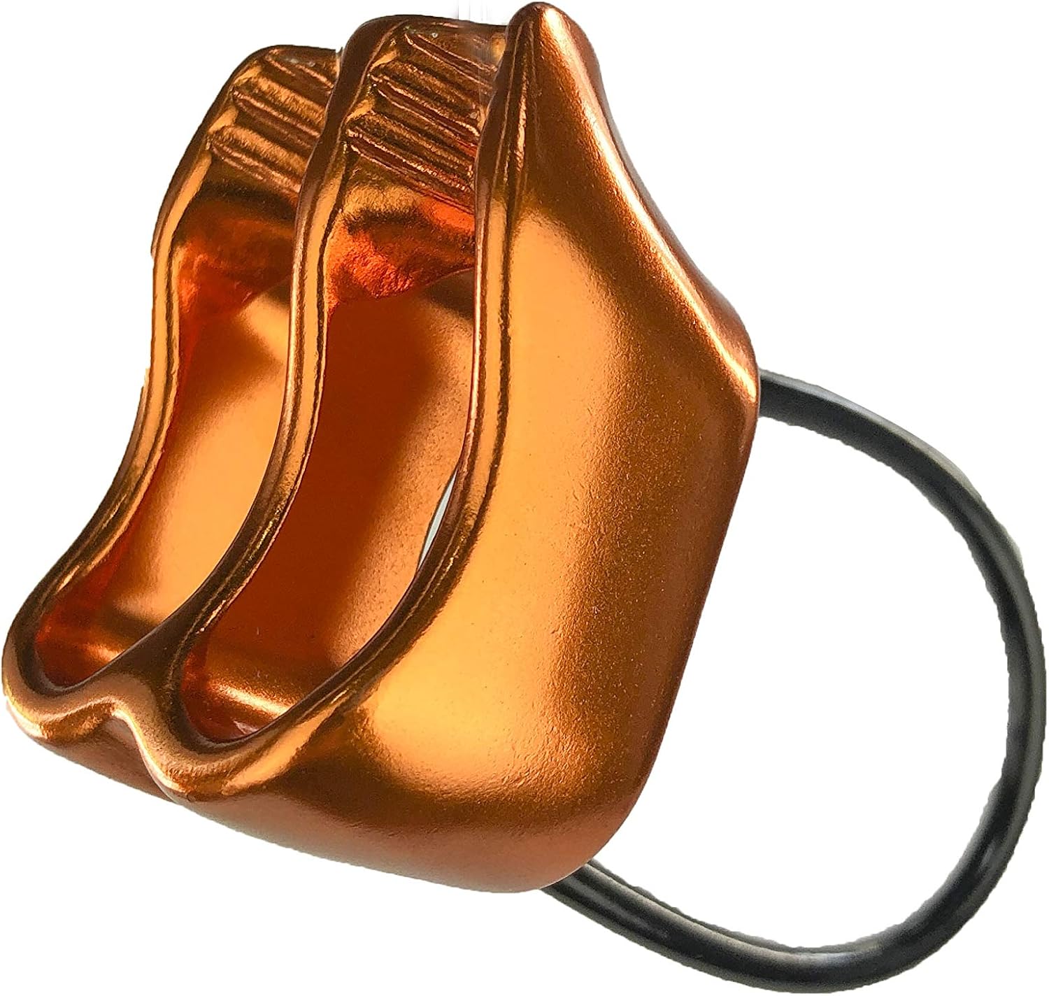 Climb Neo Sat Aluminum Tube Belay Device, Professional 25KN Rappel ATC Belay Device Aluminum V-grooved Rock Climbing