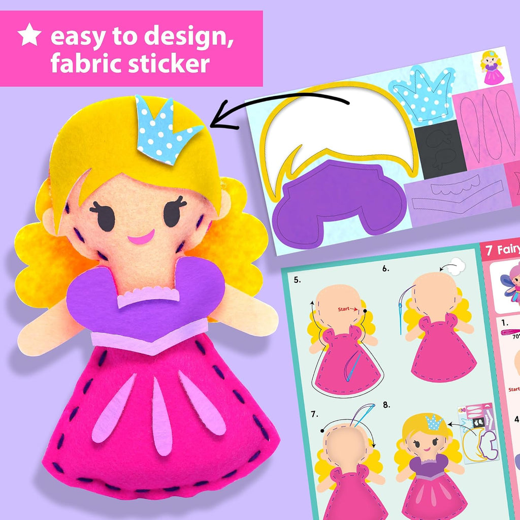 Fairy Tales Sewing Kit for Kids Ages 5-10 | 8 Projects