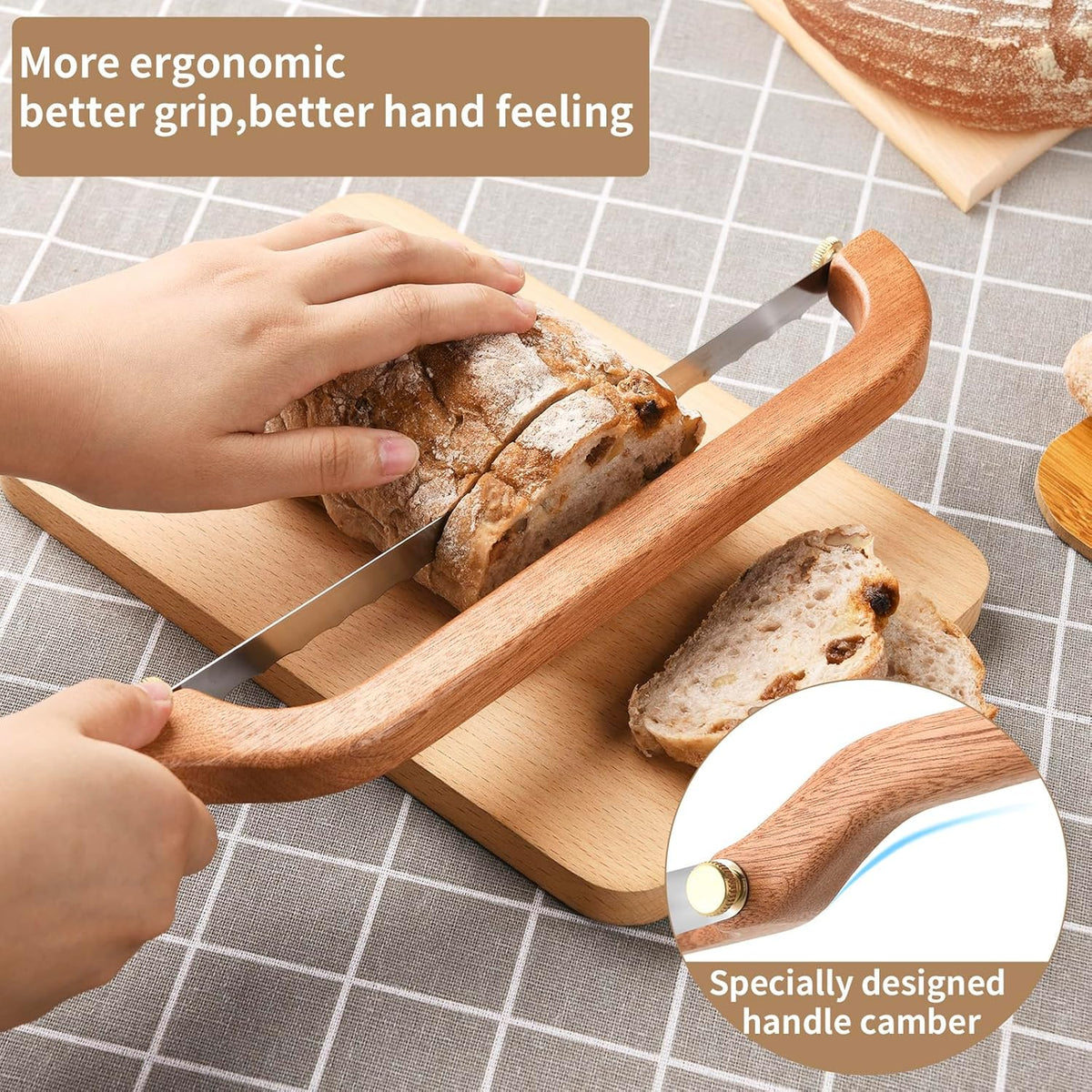 Sourdough Knife, Sourdough Bread Bow Knife, Bread Saw for Slicing Cutter