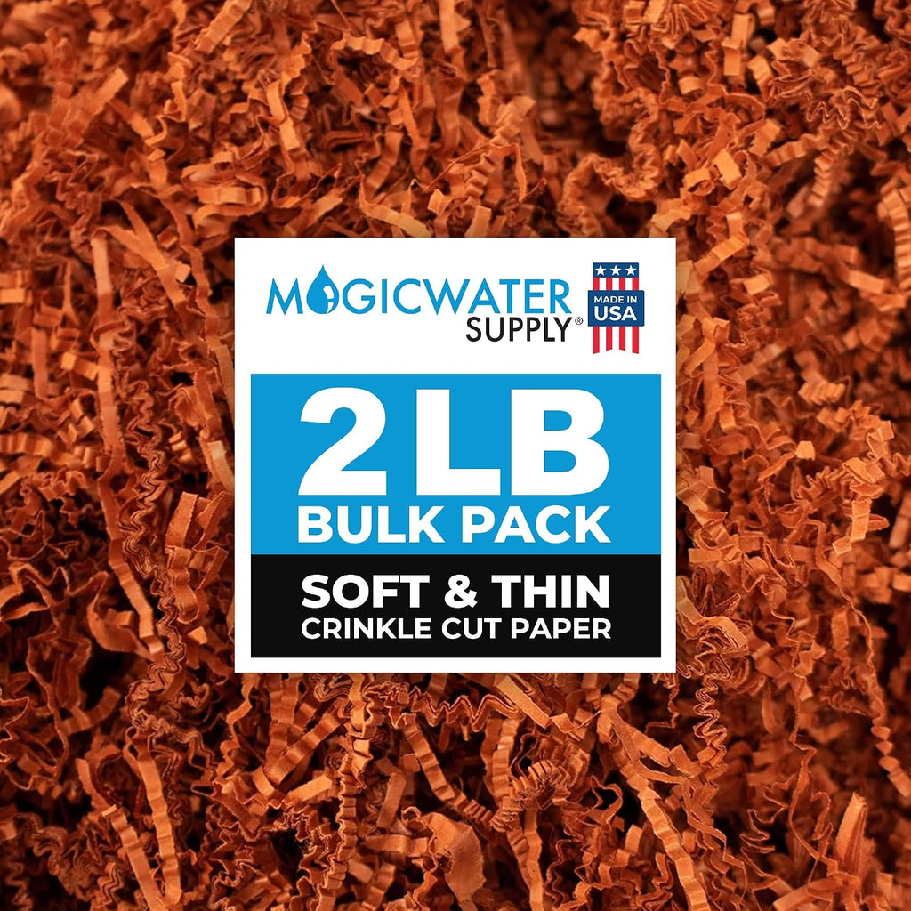 Soft & Thin Crinkle Cut Paper - 2lb - Rust