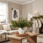 Christmas Faux Arrangement for Centerpieces - Pine Branches & White Berries