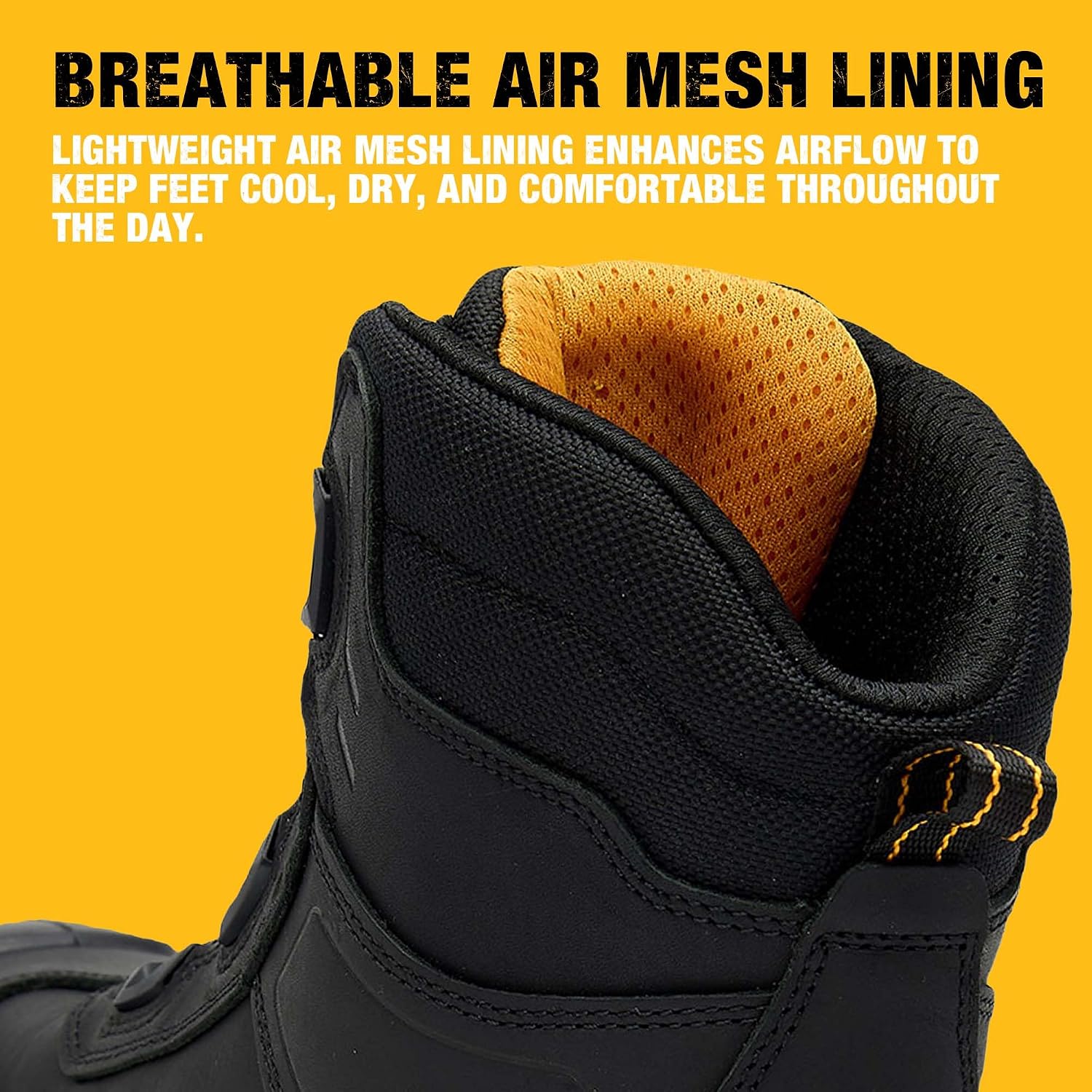 DEWALT Richardson Men's BOA Fit System, Nubuck Leather, Water Resistant, Wide Fit, Steel Toe, Safety Work Boot