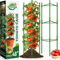 2 Pack Tomato Cages for Garden, Up to 48in Adjustable Tomato Cage, Garden Stakes Tomatoe Trellis for Pots, Tomatoes