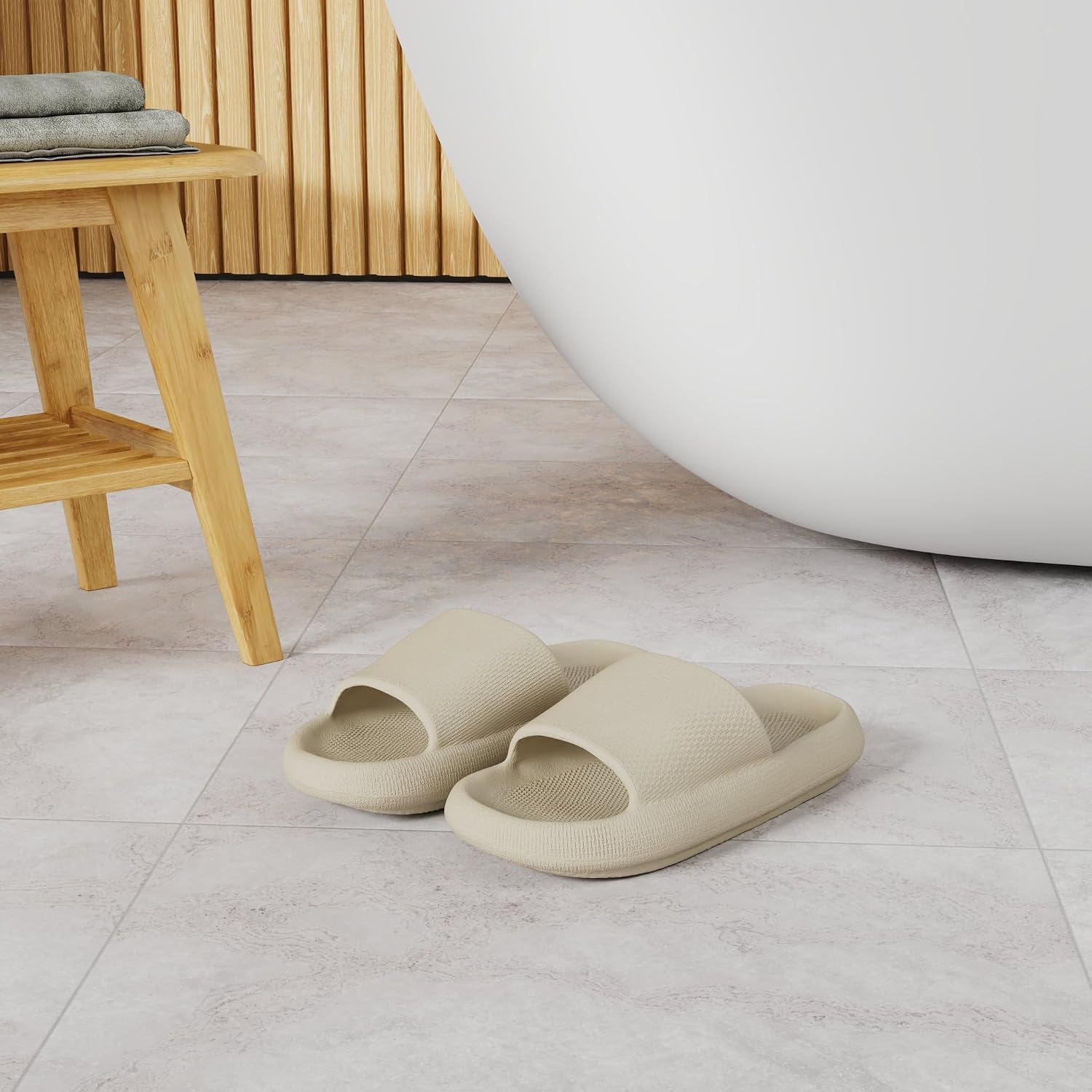 Cushioned Thick Sole Pillow Slippers for Women and Men Y10 | Cloud-Like Soft Sole, Foot Pain Relief, EVA Platform