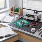 Calibration Reference Plate for Capacitance Testing and Multimeter Accessory with Precision Measurement Tool
