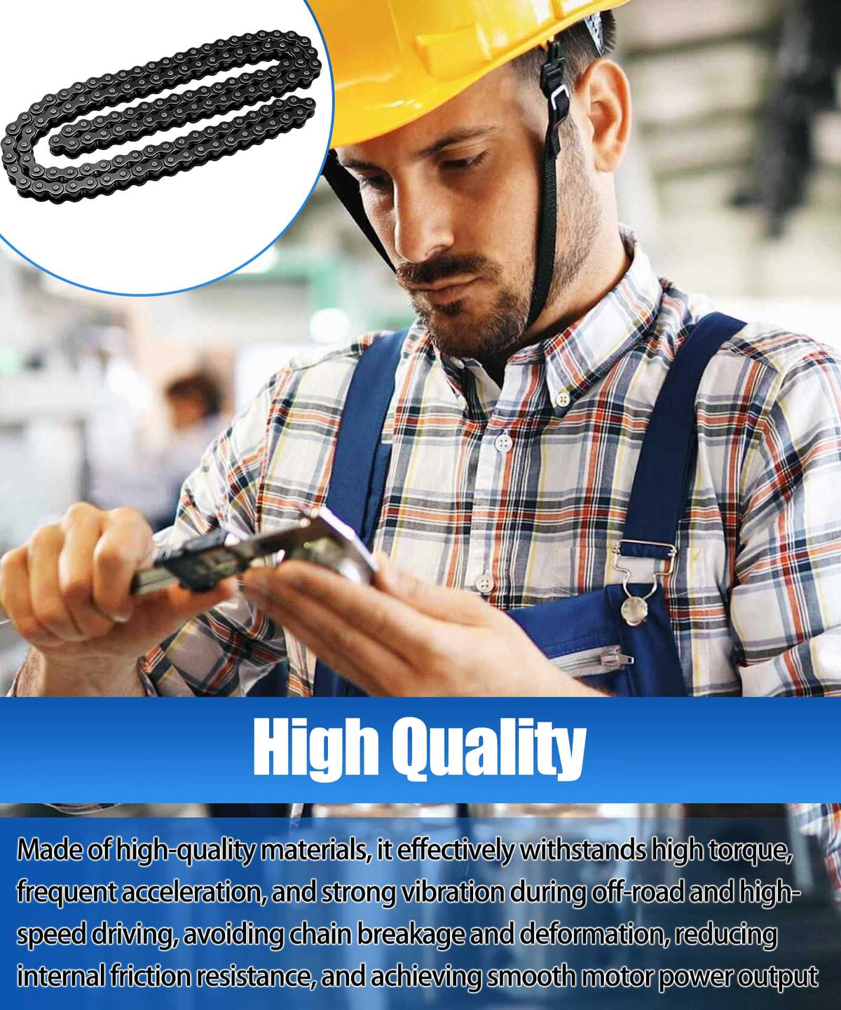219H Heavy Duty Chain, 122 Pins
