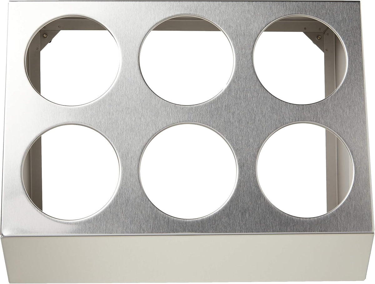 6 Hole Flatware Cylinder Holder, 2-Tier