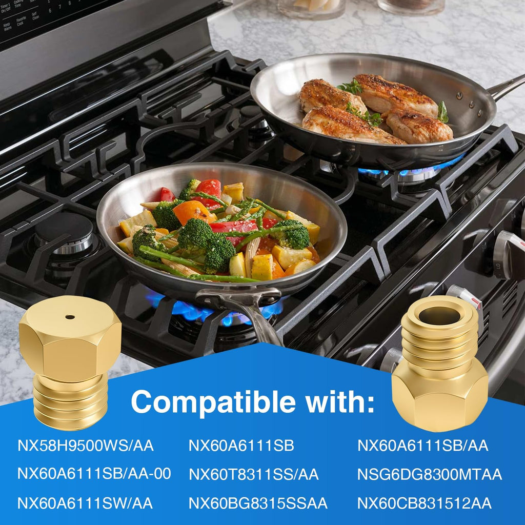 7PCS Orifices DG69-00501A Conversion Kit Replaces for Samsung Gas Range