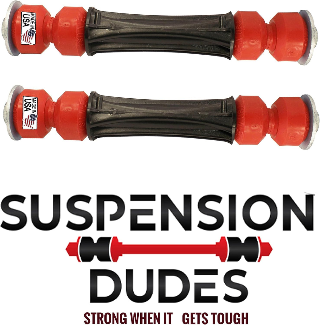 Suspension Dudes 4PC Front Sway Bar Stabilizer Link Kit + CODE RED EXTREME Bushing Kit FITS Escalade, Silverado, Avalanche, Suburban, Tahoe, Sierra, Yukon, 2007-2020 K700538 K200222 36MM Bar