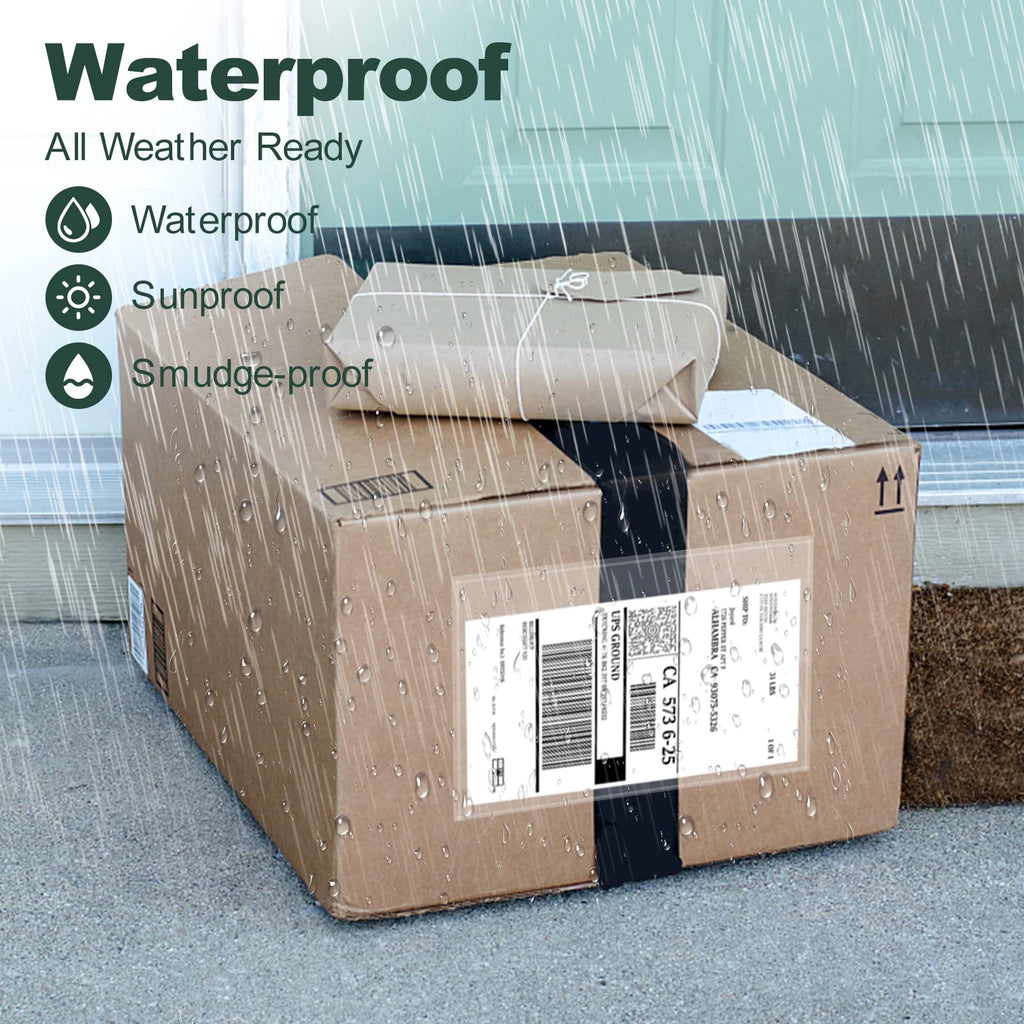 Packing List Pouches, Shipping Label Envelopes Clear Adhesive Top Loading Packing List (6" x 9" - 100 Pcs)