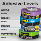 Rough Surface Painter's Tape 2 Inch Wide, 1 Roll