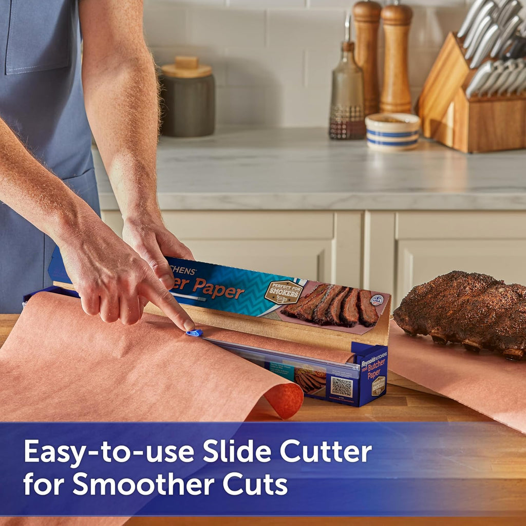 Kitchens 18 Inch Pink Butcher Paper with Slide Cutter, 225sq ft