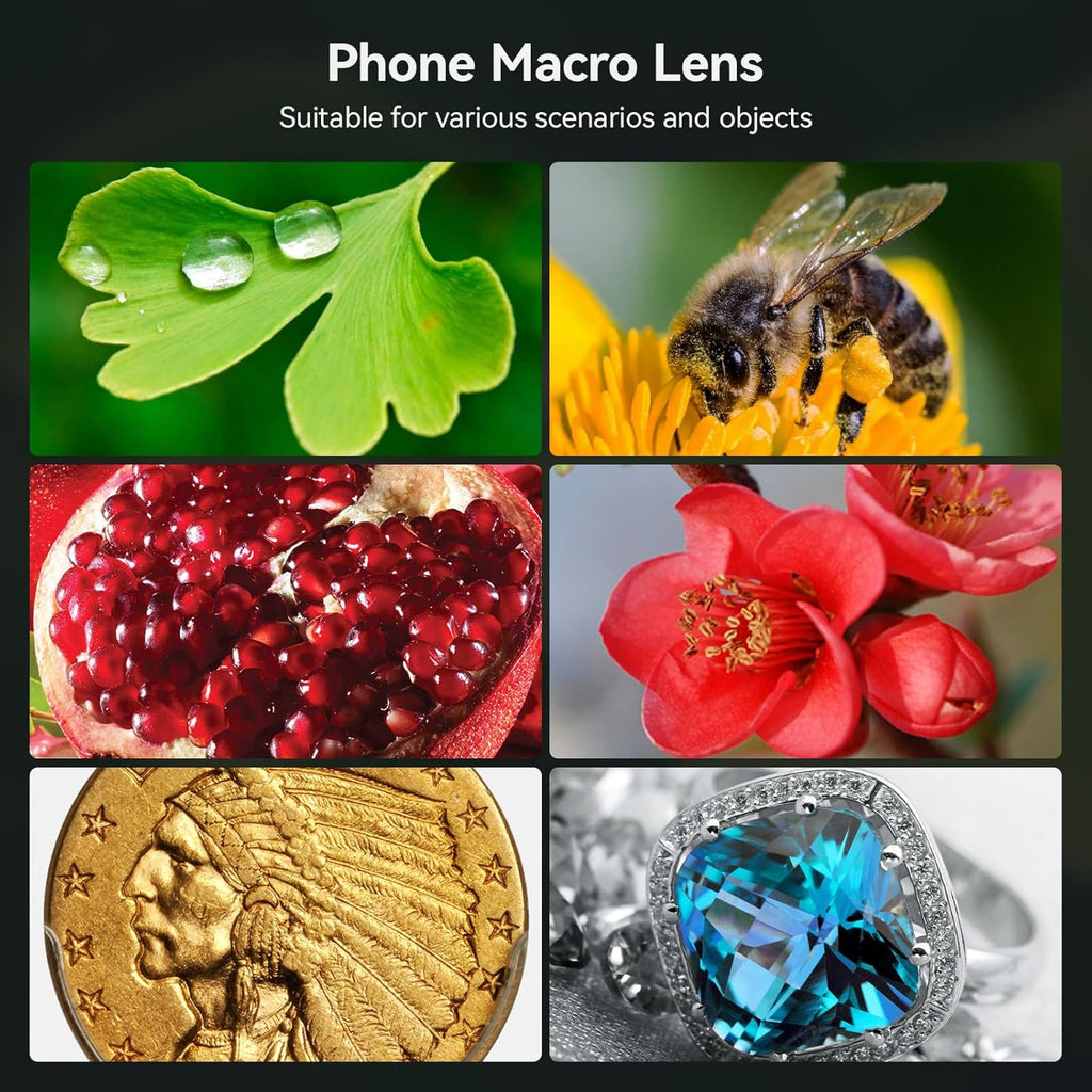 Professional Macro Photography Lens for Smartphone Macro Lenses | for iPhone, Samsung, Galaxy, Oneplus, Android