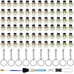 72PCS Clickers for 3D Prints Black Mechanical Switches 3Pin Clicky Keyboard