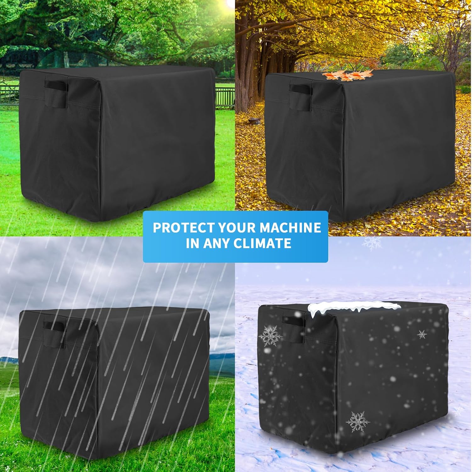 Outdoor Generator Covers 600D Oxford Universal(24x18x20inch)Black