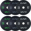 2-inch Olympic Bumper Plate Weight Set | 100-370 lbs | Multiple Colors | Storage Rack Optional