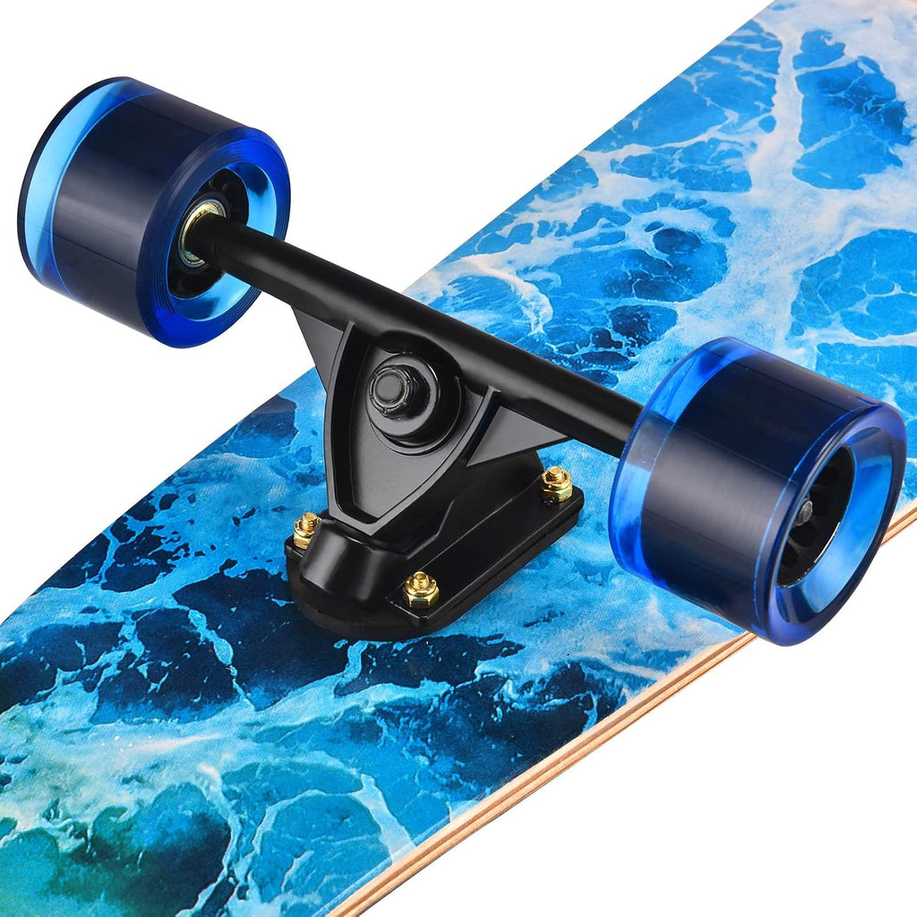 42 Inch Longboard Skateboard Complete Cruiser Pintail,The Original Artisan Maple Skateboard Cruiser Pintail for