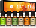 P&J Fragrance Oil Autumn Set | Brown Sugar, Apple, Harvest Spice, Vanilla, Forest Pine, and Snickerdoodle Candle